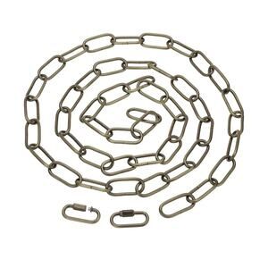 6ft Lighting Hanging Chain, Metal Looping Chain,  Bronze